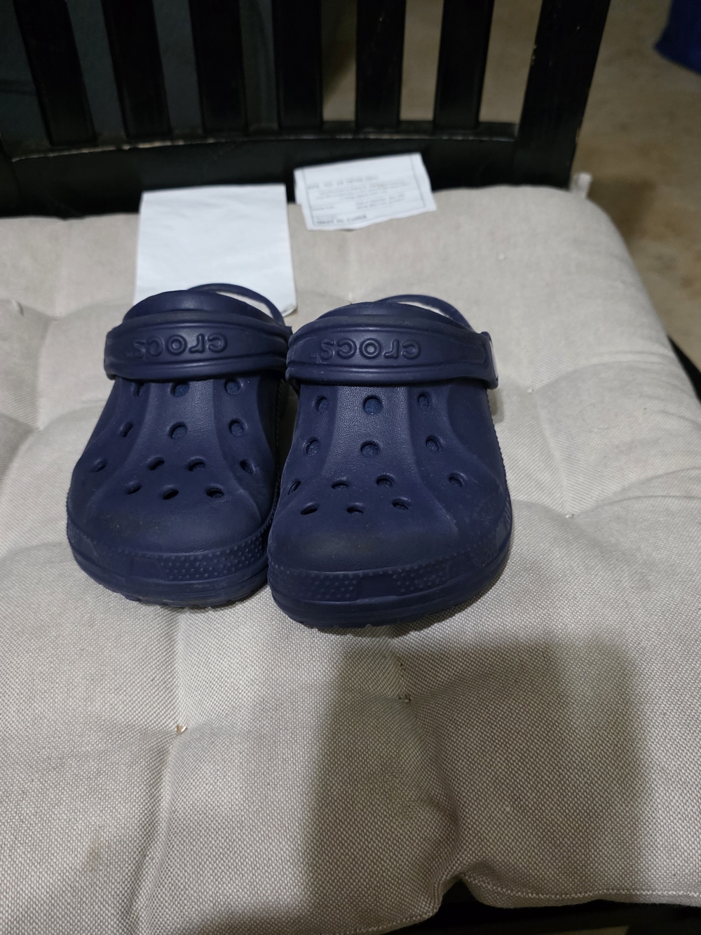 CROCS Kids Navy Blue Classic Clog Used Size 8